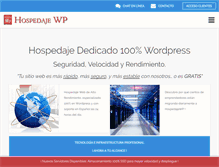 Tablet Screenshot of hospedajewp.com